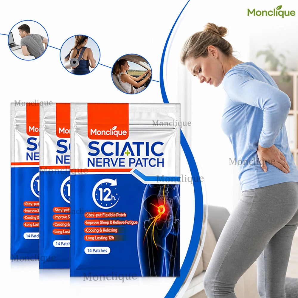 Hip Sciatic Nerve Patch Breathable Buttocks Hot Compress Skin-friendly