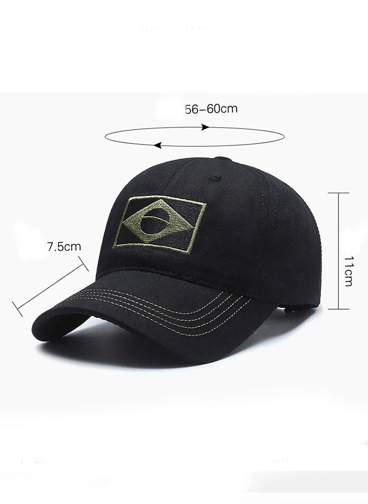 Camouflage Baseball Cap Adjustable Military Style Sun Hat Breathable