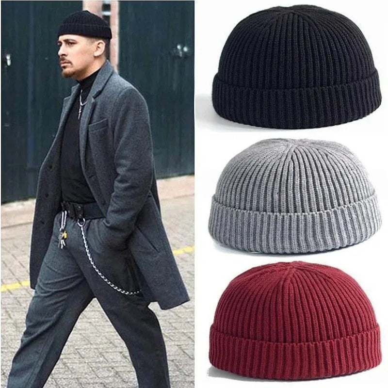 Knitted Hat for Men & Women Caps Wool Fashion Simple Warm Trend