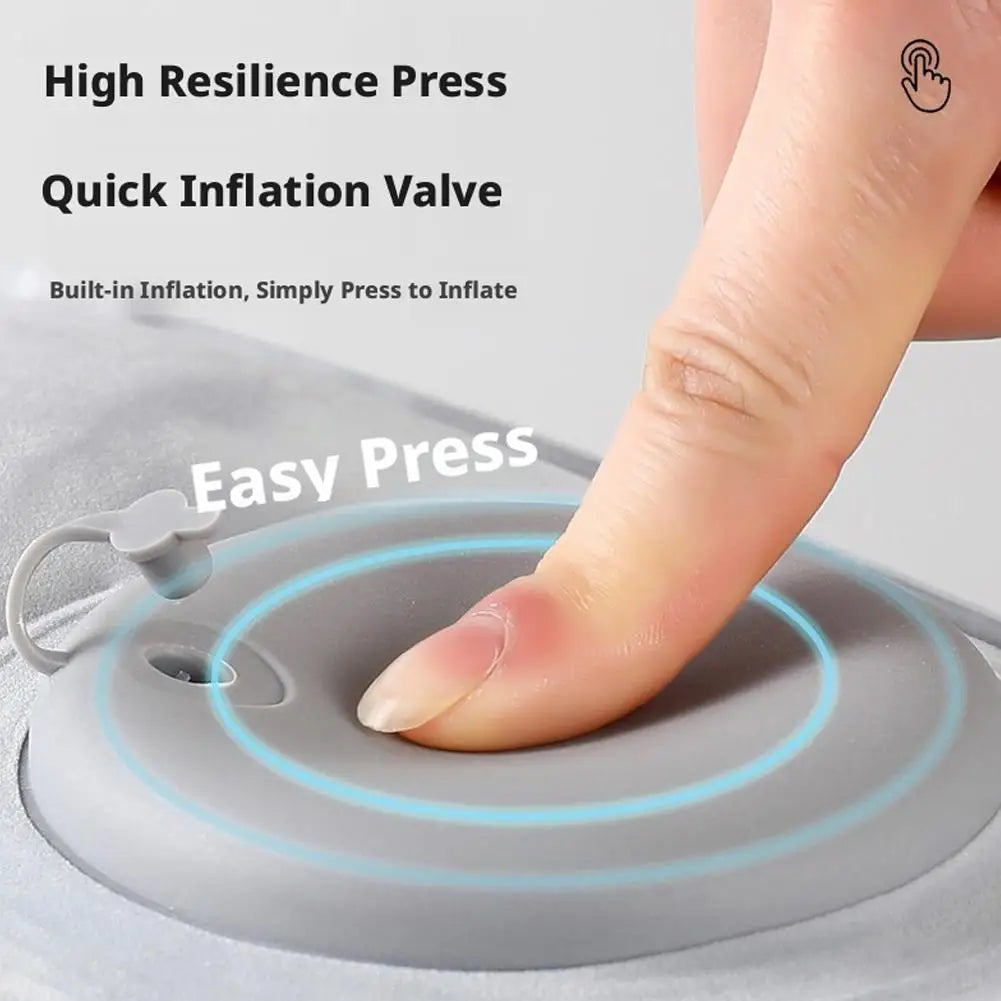 1/2pcs Inflatable Travel Foot Rest Pillow Adjustable Height Airplane