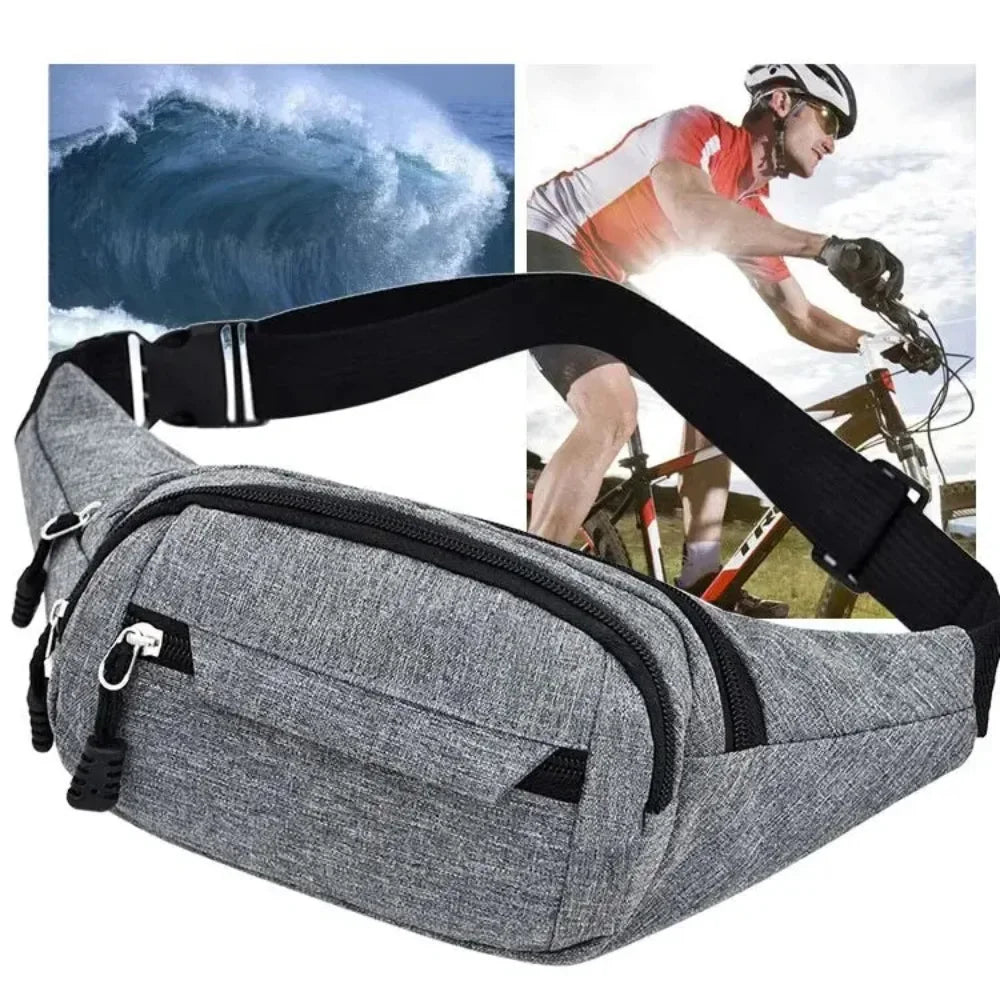 Mobile Waist Bag for Men Women Multifunctional Large Capacity