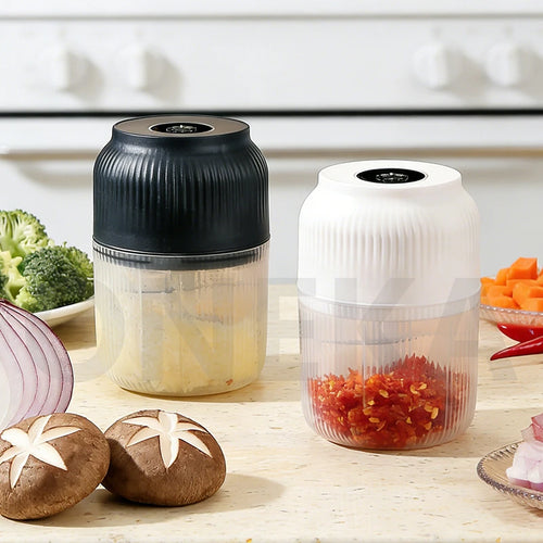 6-Blade Electric Mini Garlic Chopper USB Chili Pepper Grinder Kitchen