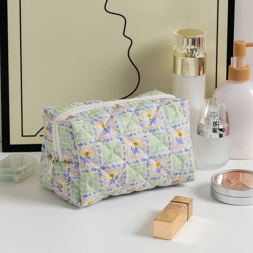 Floral Printed Lipstick Storage Makeup Bag Women's Cosmetic Bag Beauty