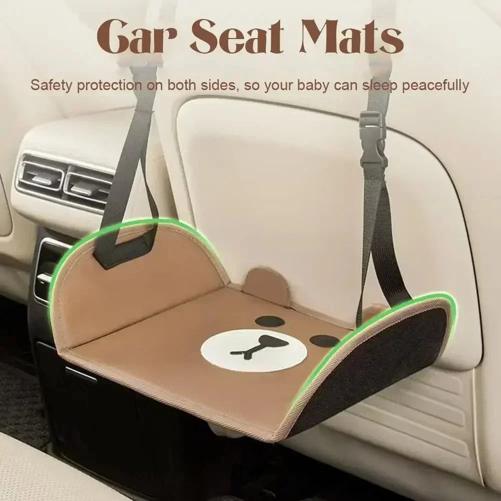Portable Car Travel Foot Rest Mat Adjustable Backseat Suspension