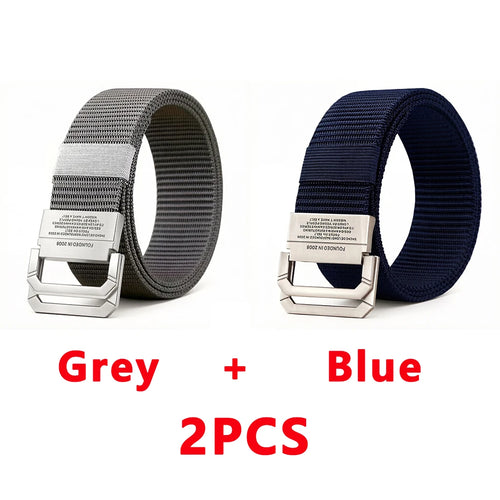 Men Belt Nylon Webbing Fabric Tactical Army Canvas Casual Fashion