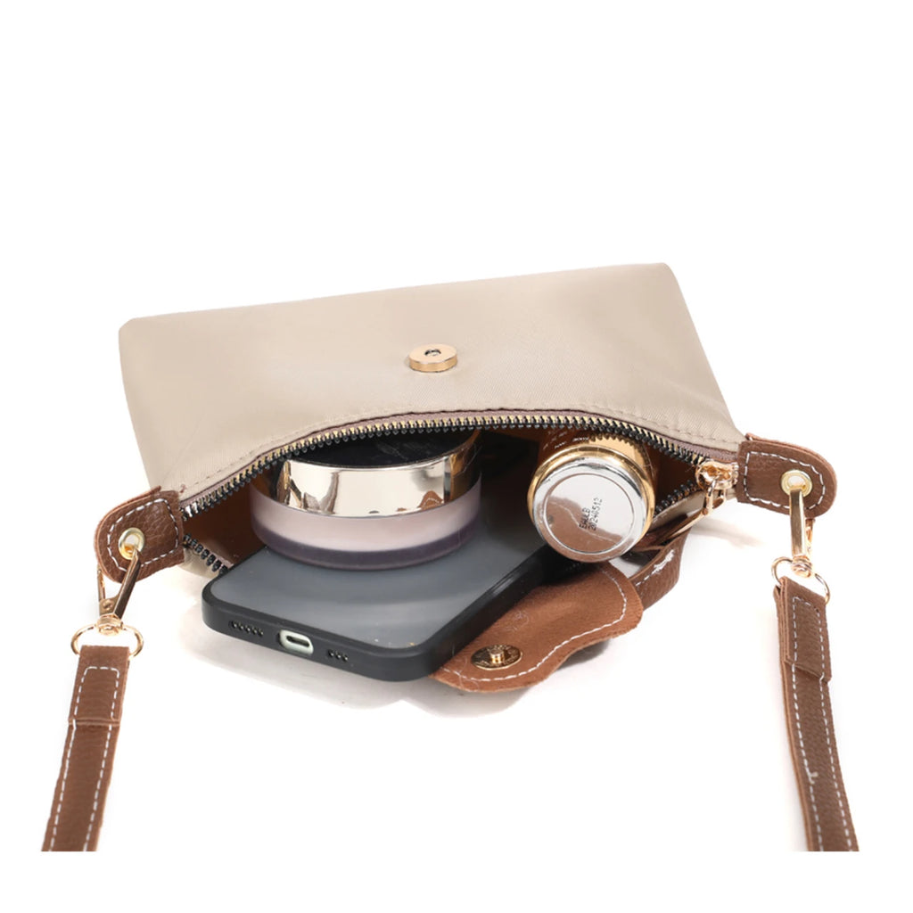 Fashionable and trendy one-shoulder bag, retro crossbody bag, simple
