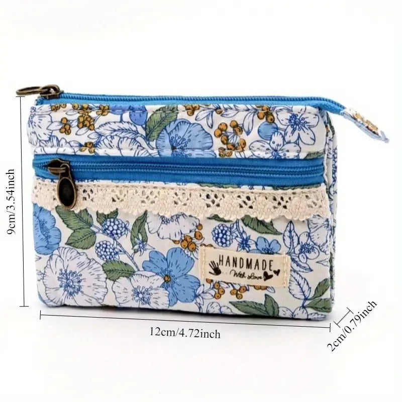 Fashion Fresh Floral Coin Bag Multifunctional Cards Holder Prints
