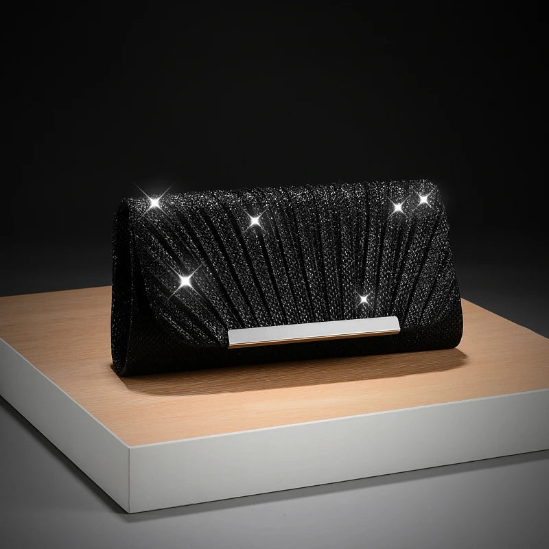 Luxury Wedding Envelop Clutch Bags Fashionable Chic Shiny Evening Bag