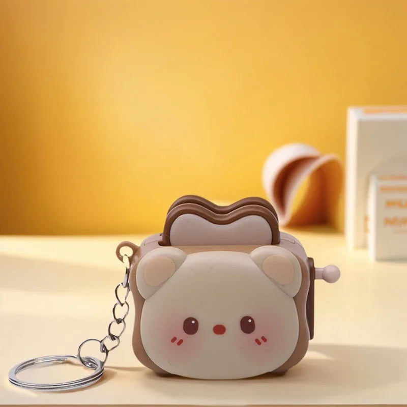 Cute Bread Machine Panda Creative Keychain, Stress-relieving Accessory