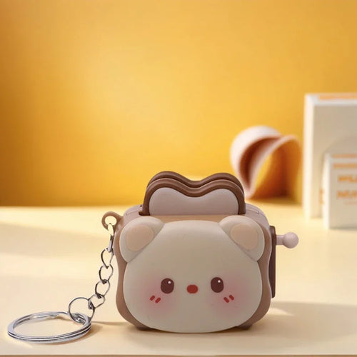 Cute Bread Machine Panda Creative Keychain, Stress-relieving Accessory