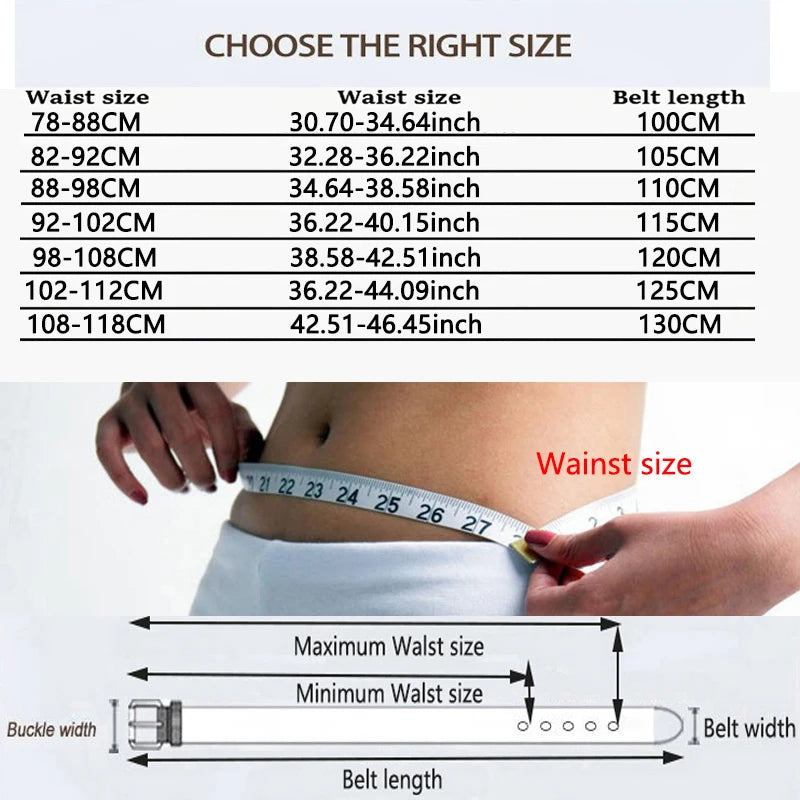 Men Reversible Casual High Quality Belt Man Genuine Leather Belt Male