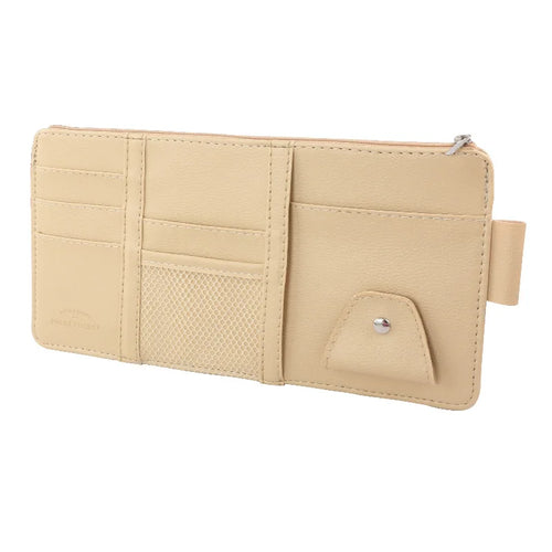 Car Sun Visor Organizer Storage Travel Document Holder With