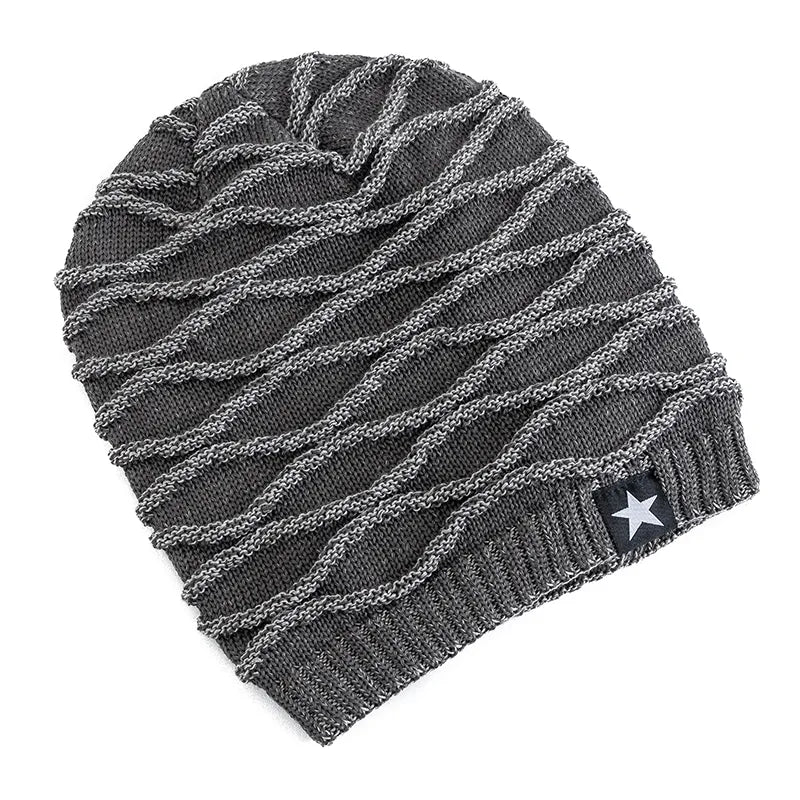New Unisex Slouchy Winter Hats Add Fur Lined Men And Women Warm Beanie