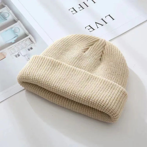 Knitted Hat for Men & Women Caps Wool Fashion Simple Warm Trend