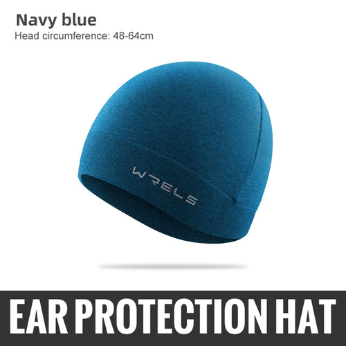 WRELS Winter Beanie Hat Windproof Warm Knitted Sweat-Wicking Cycling