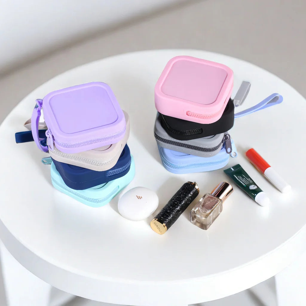 Vintage Silicone Organizer Wallet Coin Purse Waterproof Zipper