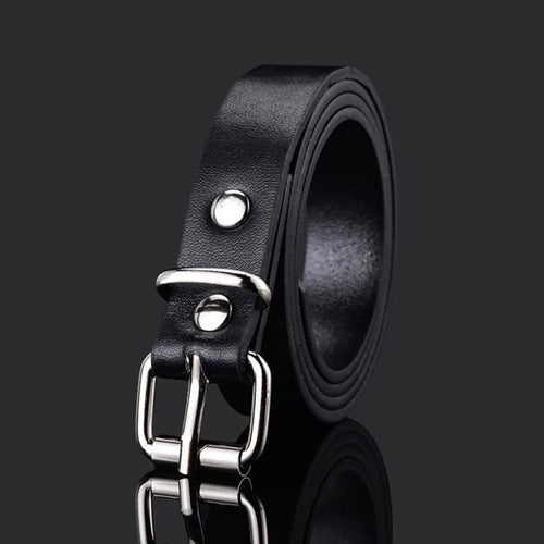 Children PU Leather Belts Boys Girls Kid Waist Strap Waistband Metal