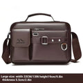 Men's Retro Messenger Bag with Waterproof Design, Large Capacity