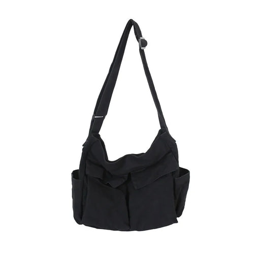 Workwear Canvas Shoulder Bag Large Capacity Retro Messenger Bag New