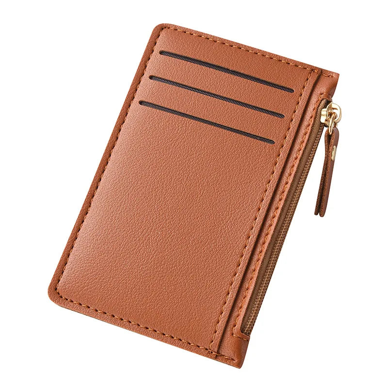 Ultra-Thin Card Holder for Women, Compact Multi-Card Slot Bank Card