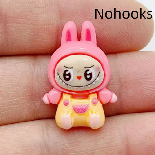 10Pcs Kawaii Rabbit Strawberry House Resin Charms Lovely Cartoon
