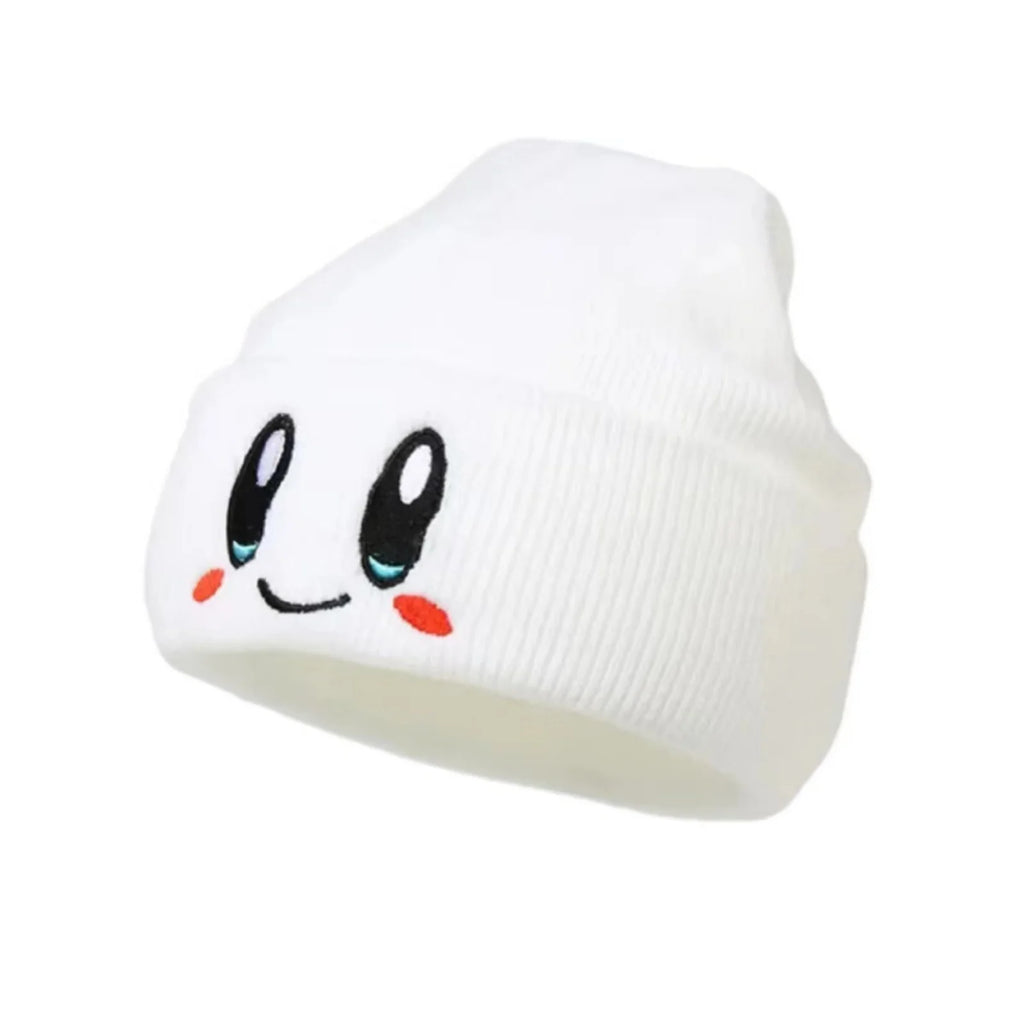 Big Eye Embroidery Elasticity Beanies Women's Cartoon Knitted Skull