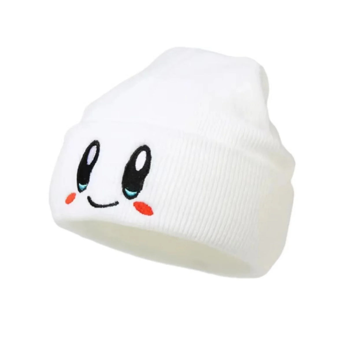 Big Eye Embroidery Elasticity Beanies Women's Cartoon Knitted Skull