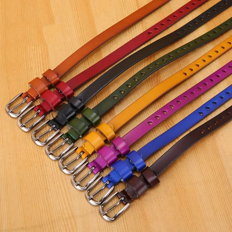 Belts for Women Genuine Leather Skiny Designer Belts Fashion Casual