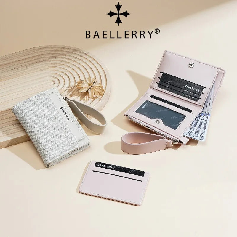 Baellerry Fashion Zipper Wallets Buckle Coin Purse Hand Women's Short