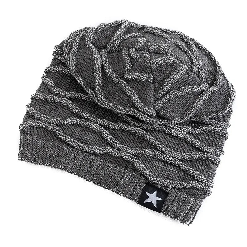 New Unisex Slouchy Winter Hats Add Fur Lined Men And Women Warm Beanie
