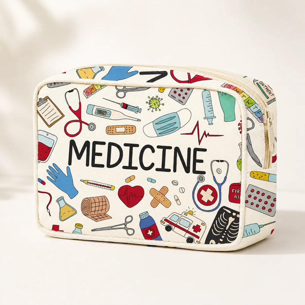 1PC Large Capacity Medicine Bag Travel Portable Medical Bag Home