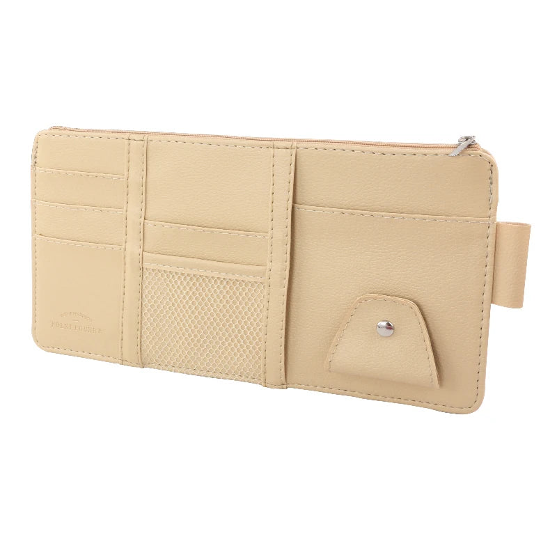 Car Sun Visor Organizer Storage Travel Document Holder With