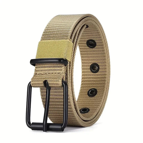 1pc Mens Durable Nylon Canvas Belt - Heavy-Duty Tactical Work Belt