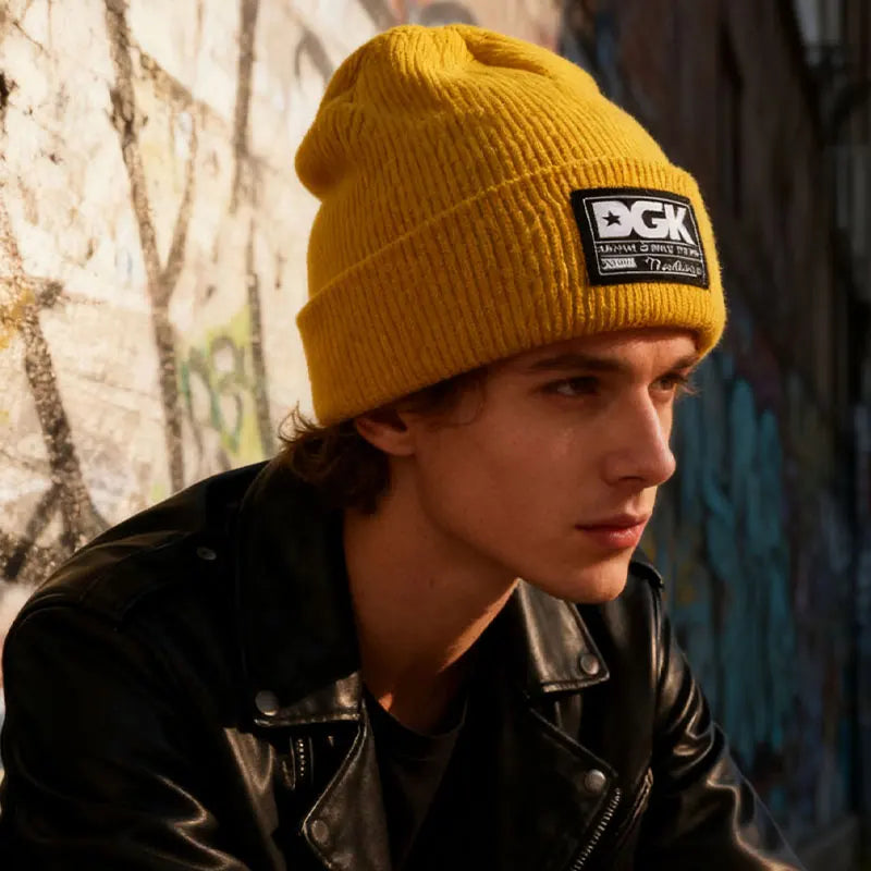 Knitted hat trendy letter pullover cap for men and women, outdoor warm