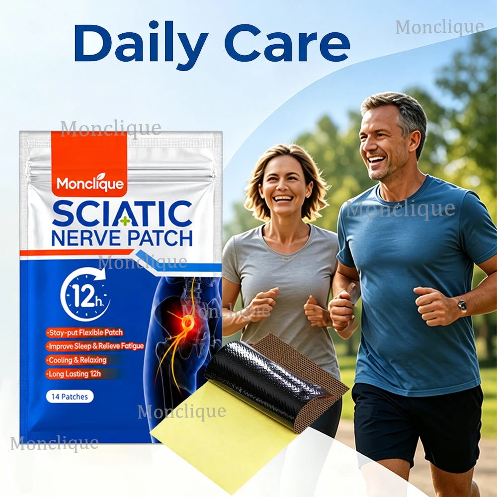 Hip Sciatic Nerve Patch Breathable Buttocks Hot Compress Skin-friendly