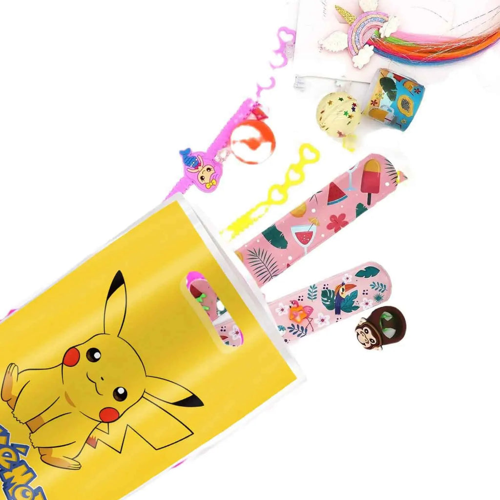 10-50pcs Pokémon themed Birthday Gift Bags Plastic Candy Treasure Hunt