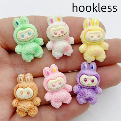 10pcs Cartoon Resin Animal Charm Pendant Earrings Keychain Bracelet