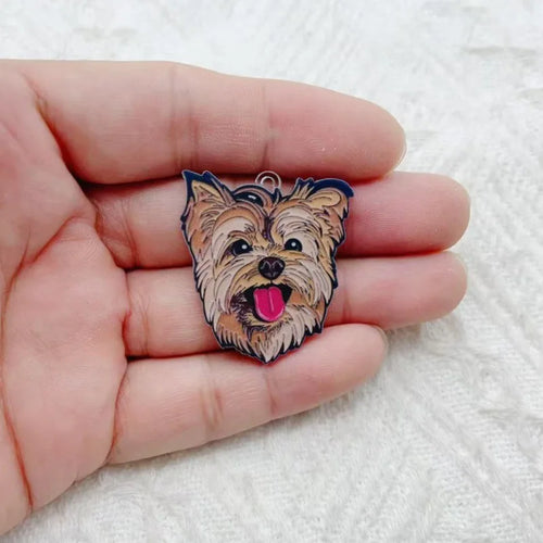 10pcs Acrylic Dog Jewelry Diy Jewelry Accessories Keychain Bracelet