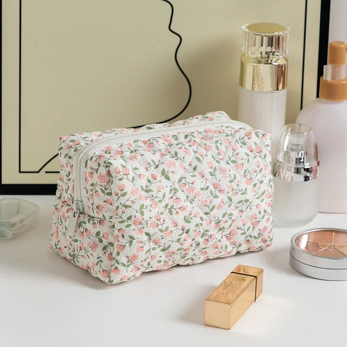 Floral Printed Lipstick Storage Makeup Bag Women's Cosmetic Bag Beauty