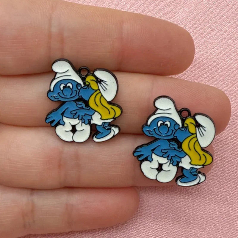 10pcs Cartoon Anime DIY Jewelry Accessories Alloy Drip Oil Pendant