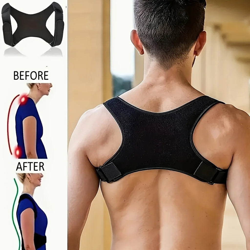 Adjustable Posture Corrector Back Support Belt- Breathable, Non-Slip,