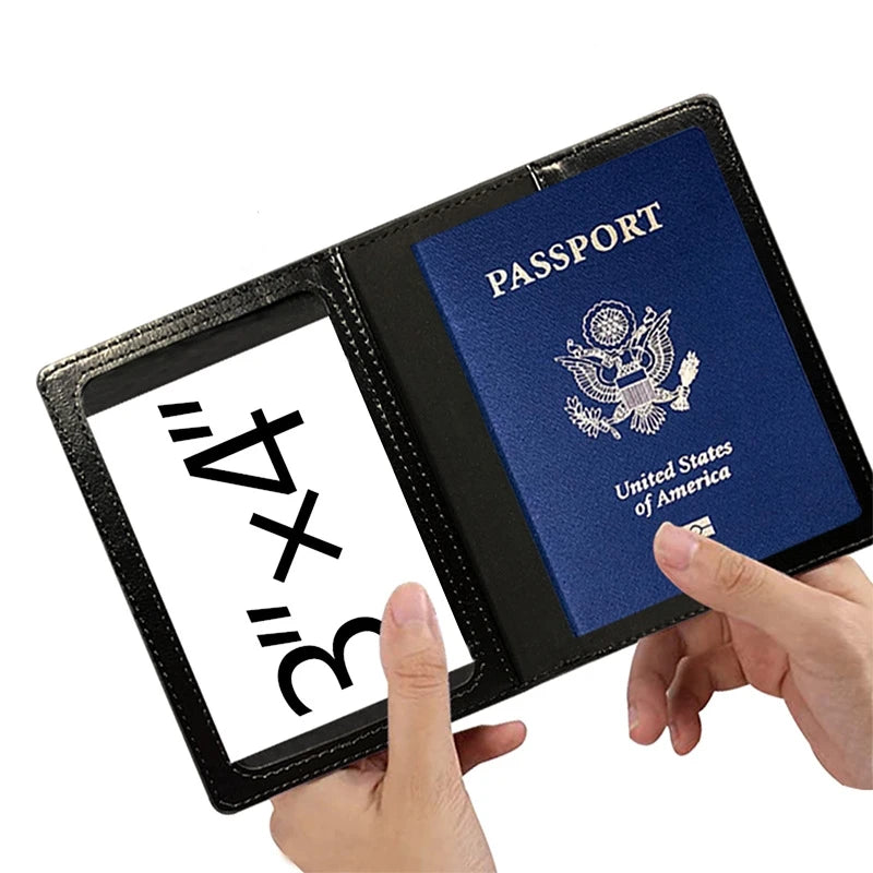 Travel Documents Holder Cover Wallet Travel Essentials RFID Blocking Leather