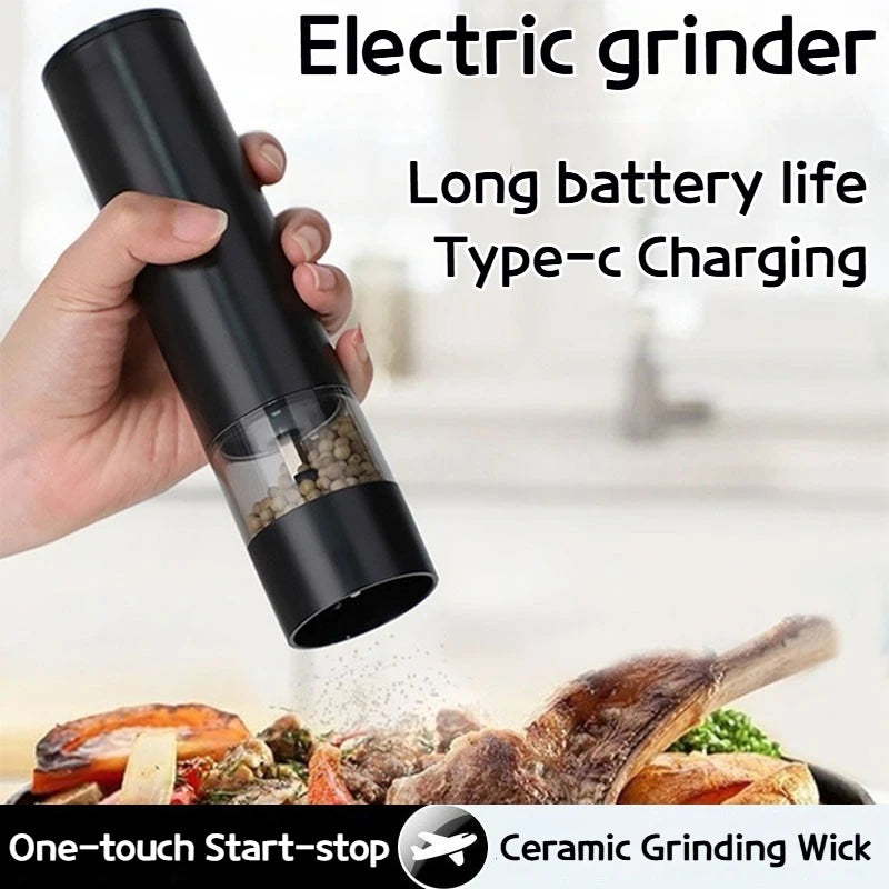 USB Rechargeable Electric Salt and Pepper Grinder