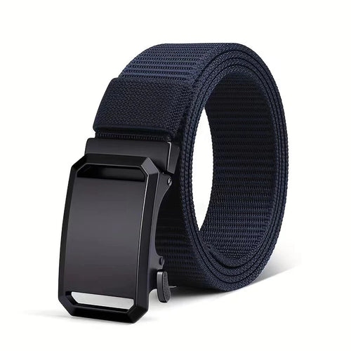 New Automatic Buckle Belt, Canvas Tactical Workwear Casual Outdoor