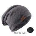 Fashion Bonnet Hat For Men And Women Autumn Knitted Solid Color