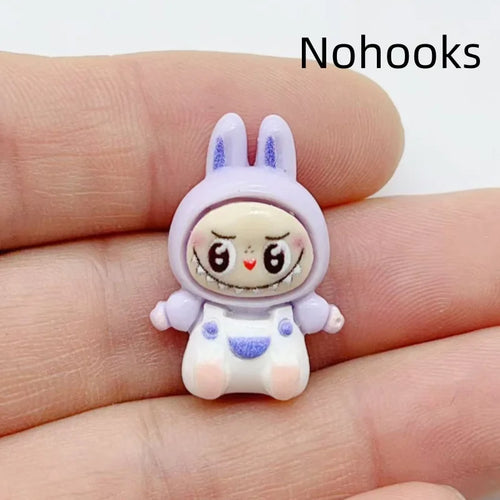 10Pcs Kawaii Rabbit Strawberry House Resin Charms Lovely Cartoon