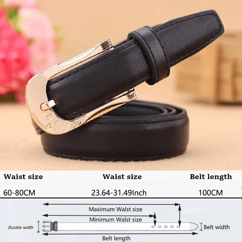 Women's Trousers Belt PU Leather Trend White Belt Fashion High Quality