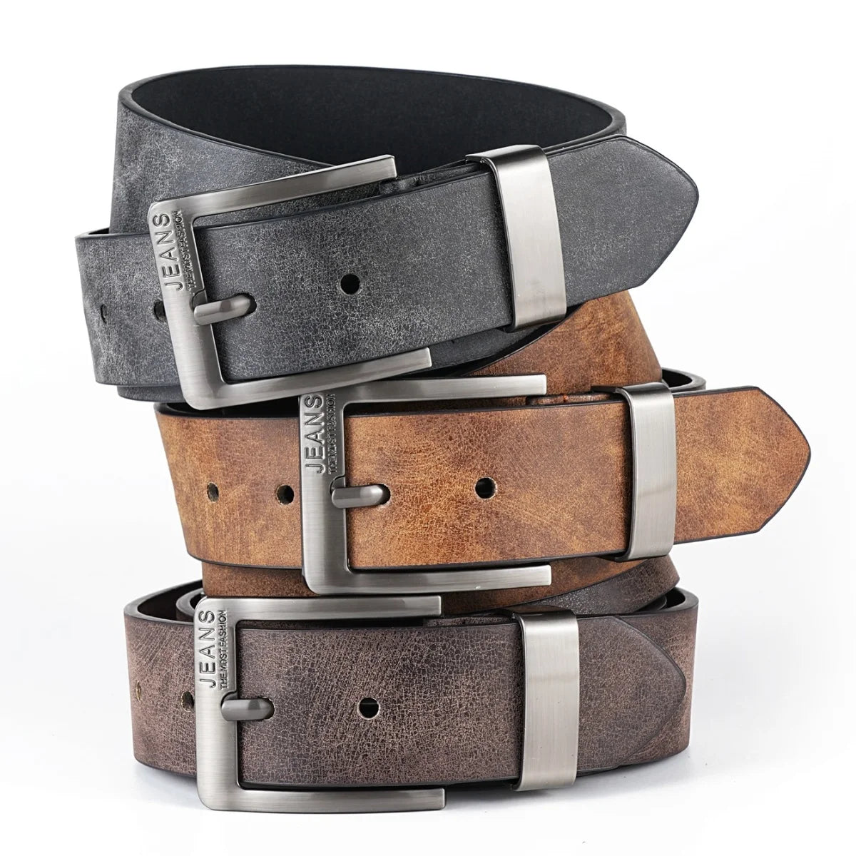 A men's and women's casual retro belt Western style! PU leather belt
