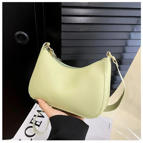 Fashionable and trendy solid-color handbag, simple and new small