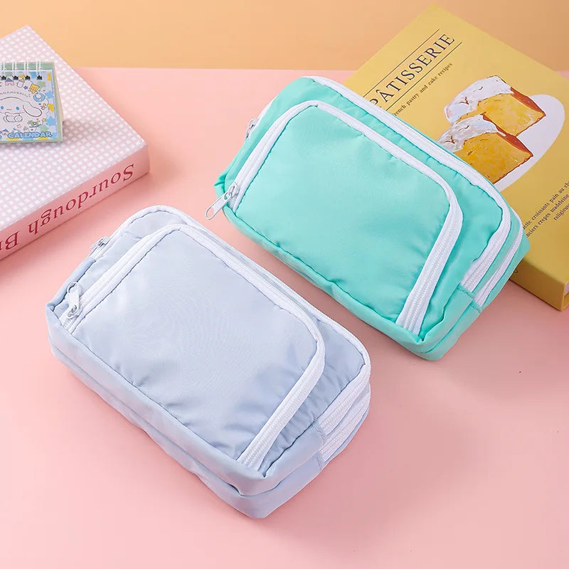 Kawaii Large Capacity Multi Layer Pencil Case Student Pencil Bag